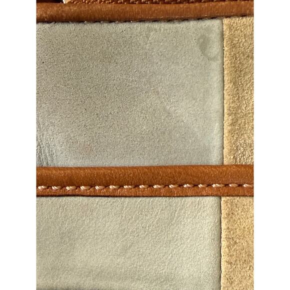 COACH 2362 Patchwork Swing Pack Crossbody Adjustable Leather Strap Suede Y2k - Picture 14 of 15